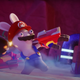 Rabbid Mario throws a bo-omb in the Switch exclusive, Sparks of Hope.